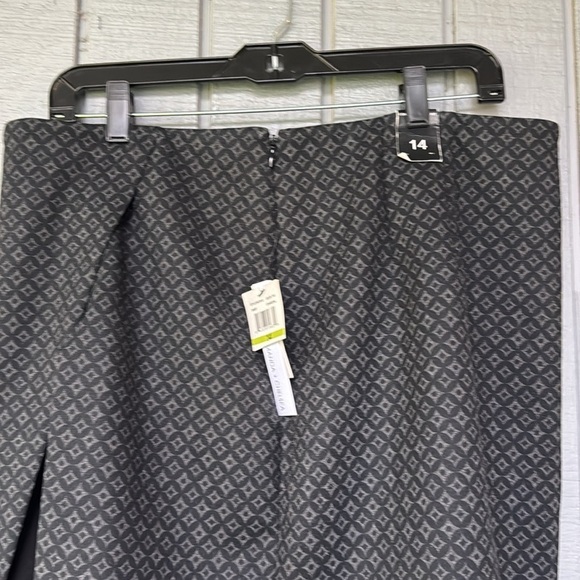 Nwt Amanda & Chelsea Black Patterned Skirt Size 14 - Picture 5 of 7